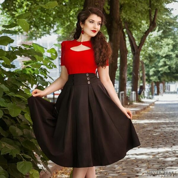 Skirt with pockets - Image 4